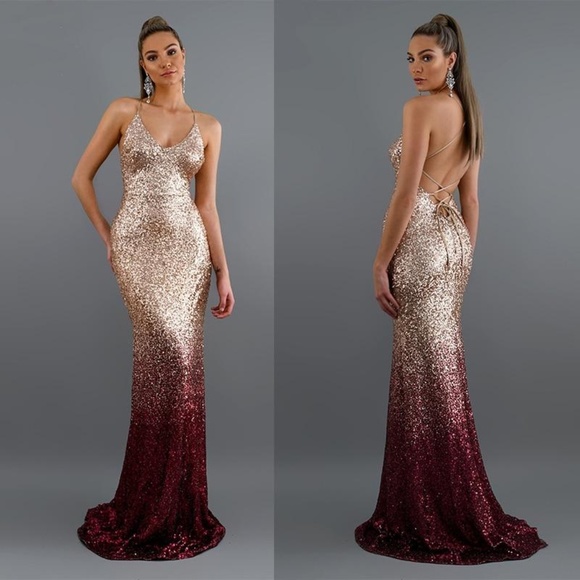 Dresses & Skirts - Long Sparkle  V-Neck Wedding Party Dress